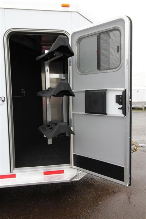 2023 Exiss 3 Horse Gooseneck CXF Edition Horse Trailer. . Exiss horse trailer saddle rack